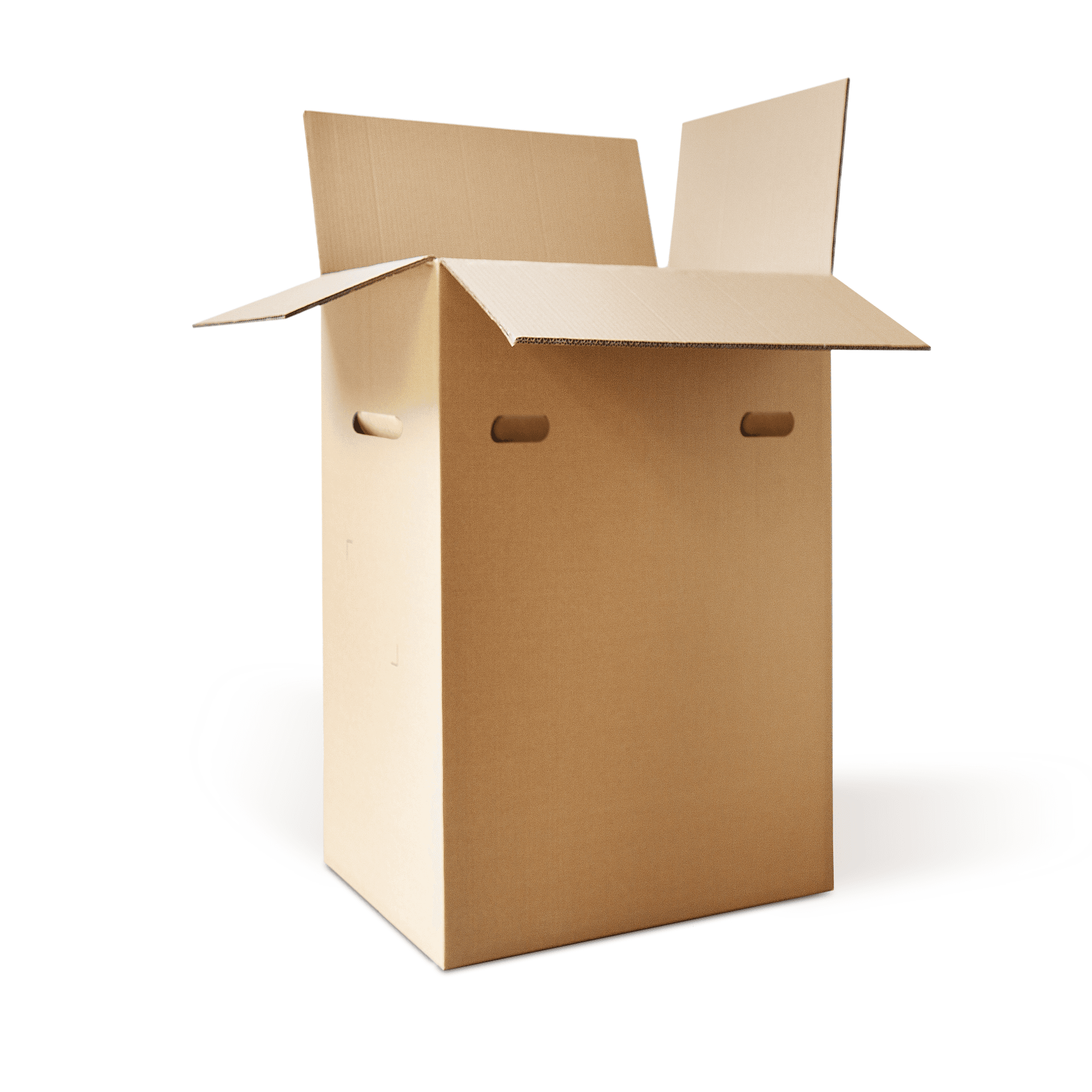 Flap boxes with a handle